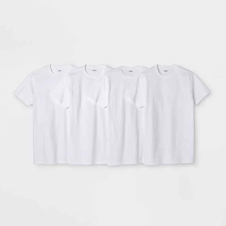 Men's Short Sleeve 4pk Crewneck T-Shirt - Goodfellow & Co