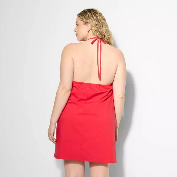 Wild Fable Women's Poplin Mini A-Line Dress