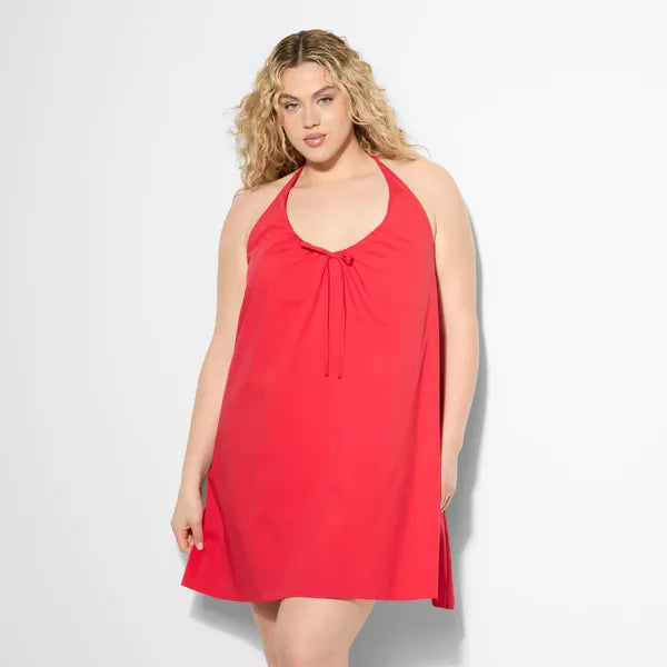 Wild Fable Women's Poplin Mini A-Line Dress