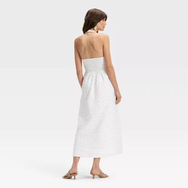 A New Day Women's Eyelet Maxi A-Line Dress