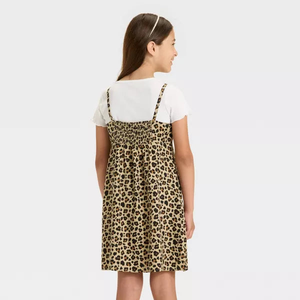 Cat & Jack Girls' Short Sleeve Top & Slip Dress