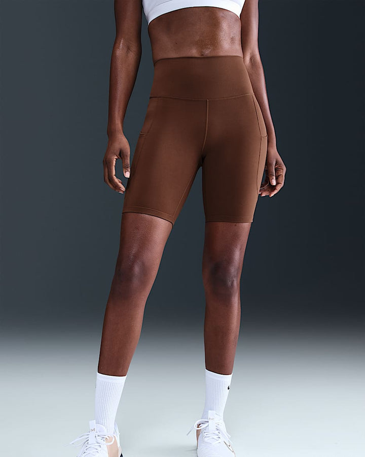 Nike One Women's High-Waisted 8" Biker Shorts with Pockets