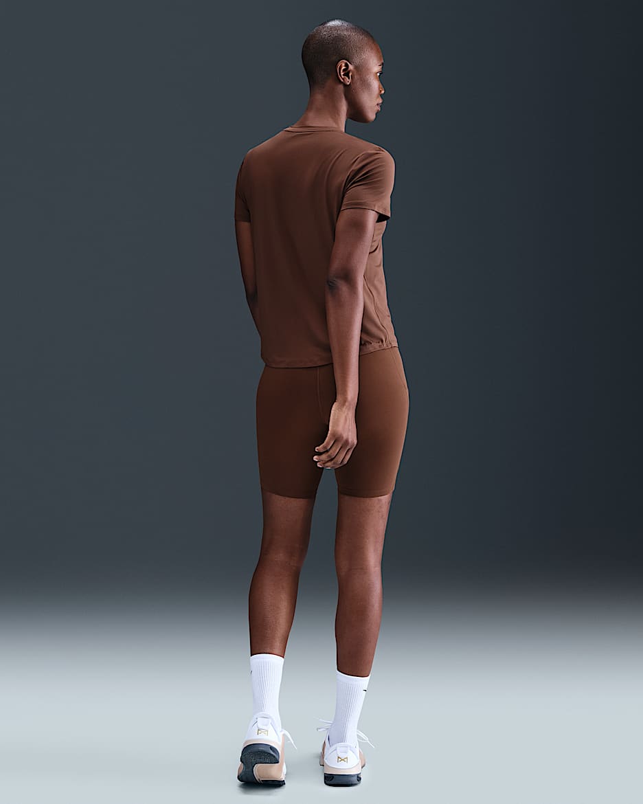 Nike One Women's High-Waisted 8" Biker Shorts with Pockets