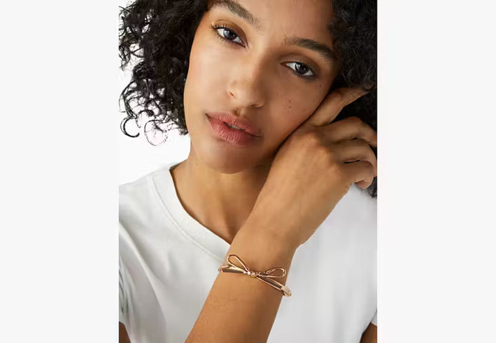 Women Kate Spade Skinny Mini Bow Bangle