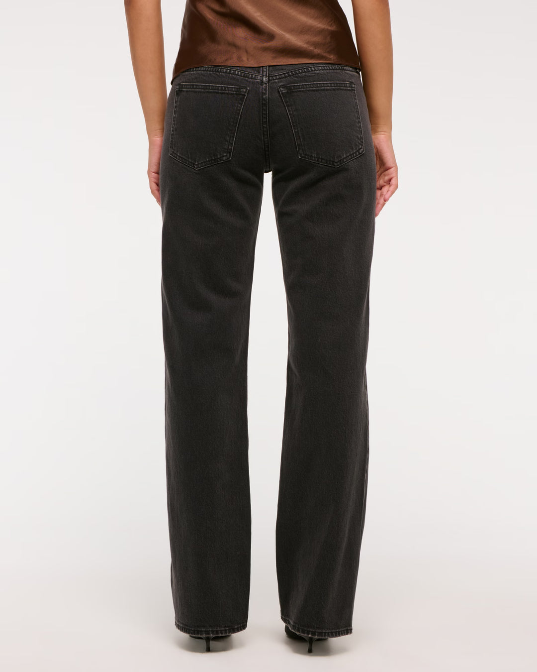 Abercrombie & Fitch Women's Low Rise 90s Relaxed Jean in Dark Marble