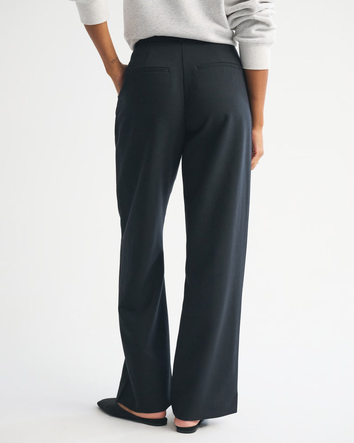 Abercrombie & Fitch Women’s Curve Love A&F Sloane Tailored Long Wide Leg Pants