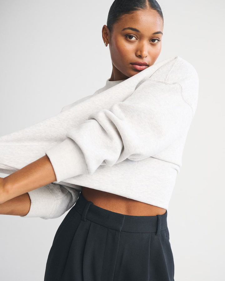 Abercrombie & Fitch Women’s Curve Love A&F Sloane Tailored Long Wide Leg Pants