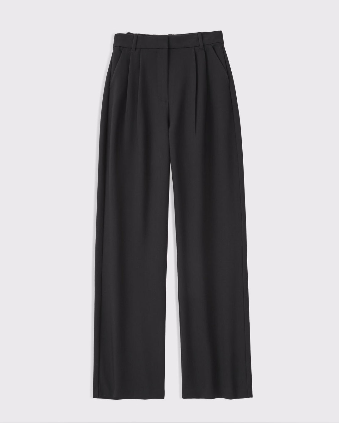 Abercrombie & Fitch Women’s Curve Love A&F Sloane Tailored Long Wide Leg Pants