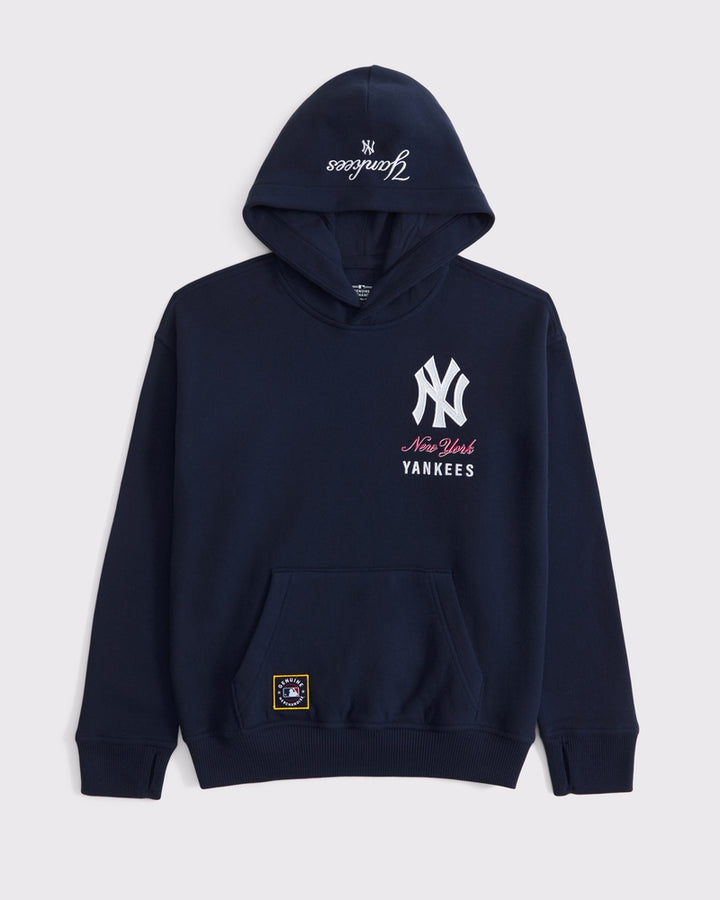 Abercrombie kids new york yankees graphic popover hoodie