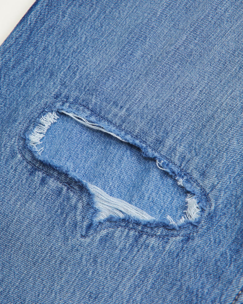 Abercrombie Kids Girls High Rise Wide Leg Jeans in Medium Wash