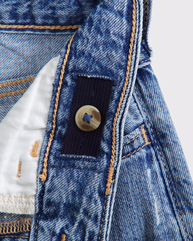 Abercrombie Kids Girls High Rise Wide Leg Jeans in Medium Wash