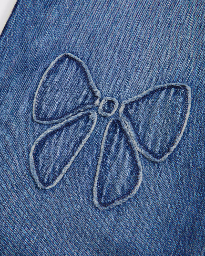 Abercrombie Kids Girls High Rise Wide Leg Jeans in Medium Wash