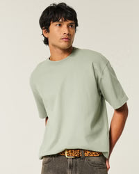 Boxy Heavyweight Crop Crew T-Shirt