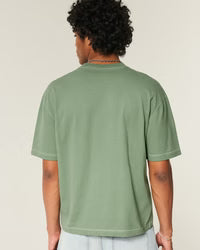 Boxy Heavyweight Crop Crew T-Shirt