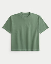 Boxy Heavyweight Crop Crew T-Shirt