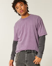Boxy Heavyweight Crop Crew T-Shirt