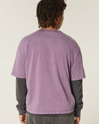 Boxy Heavyweight Crop Crew T-Shirt