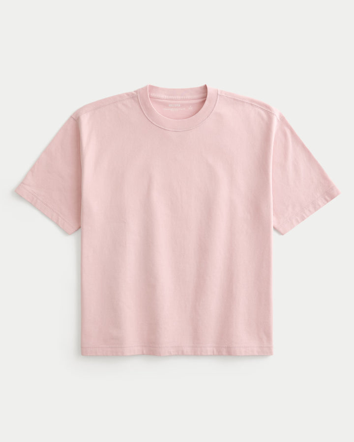 Boxy Heavyweight Crop Crew T-Shirt