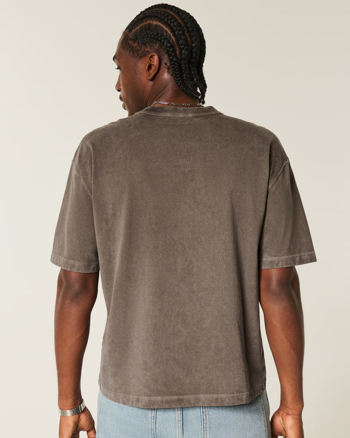 Boxy Heavyweight Crop Crew T-Shirt