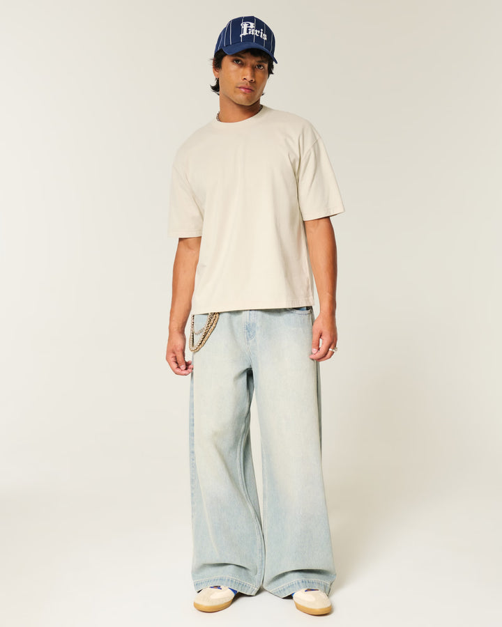 Boxy Heavyweight Crop Crew T-Shirt