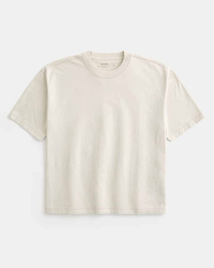 Boxy Heavyweight Crop Crew T-Shirt