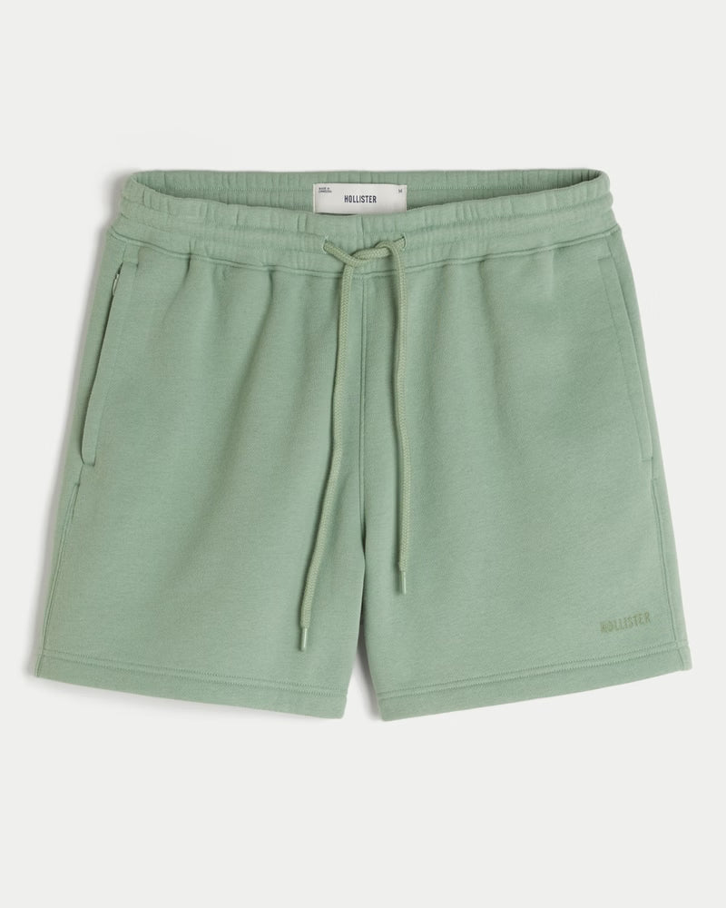 Men's Fleece Mid-Thigh Loose Shorts