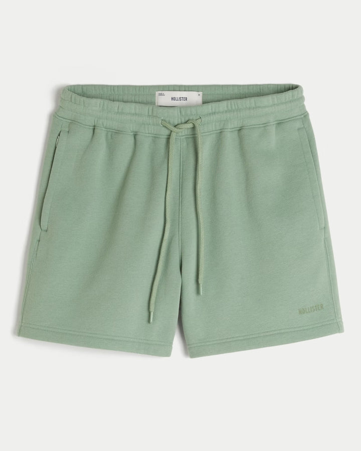 Men's Fleece Mid-Thigh Loose Shorts