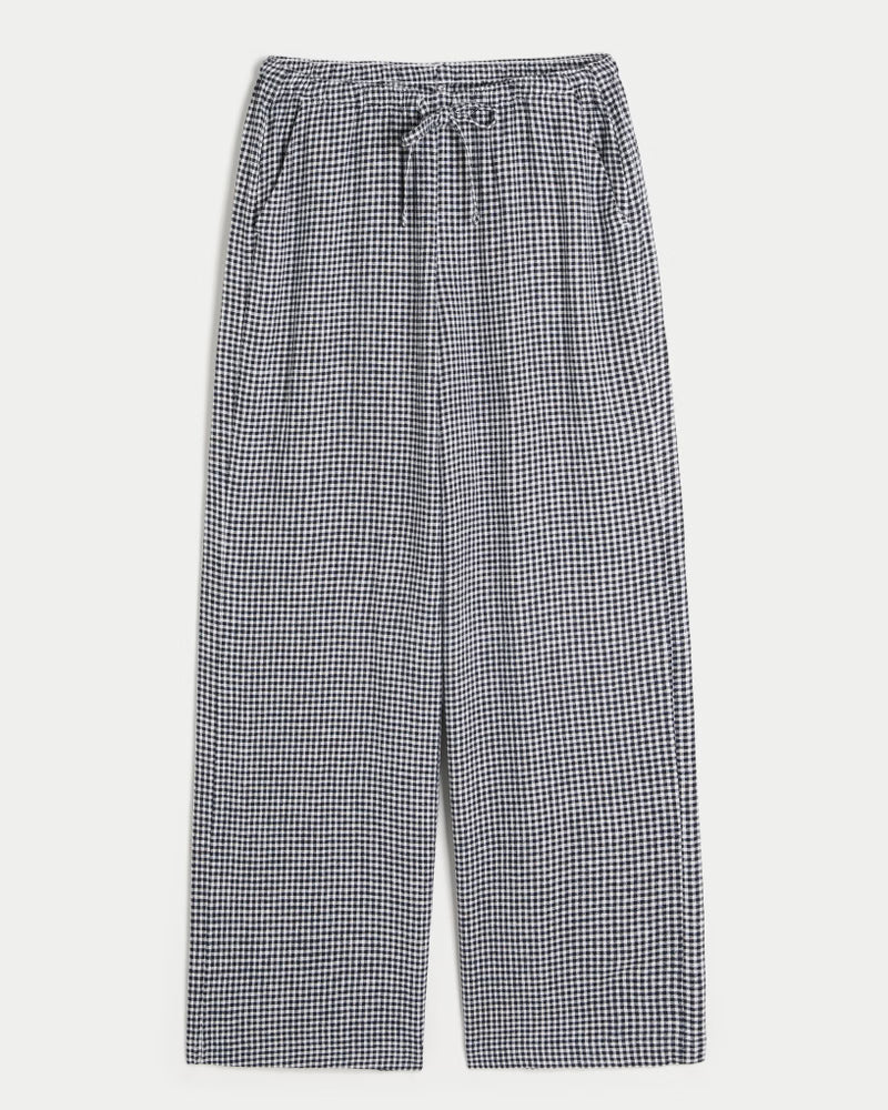 Hollister Women’s Linen-Blend Pull-On Baggy Pants