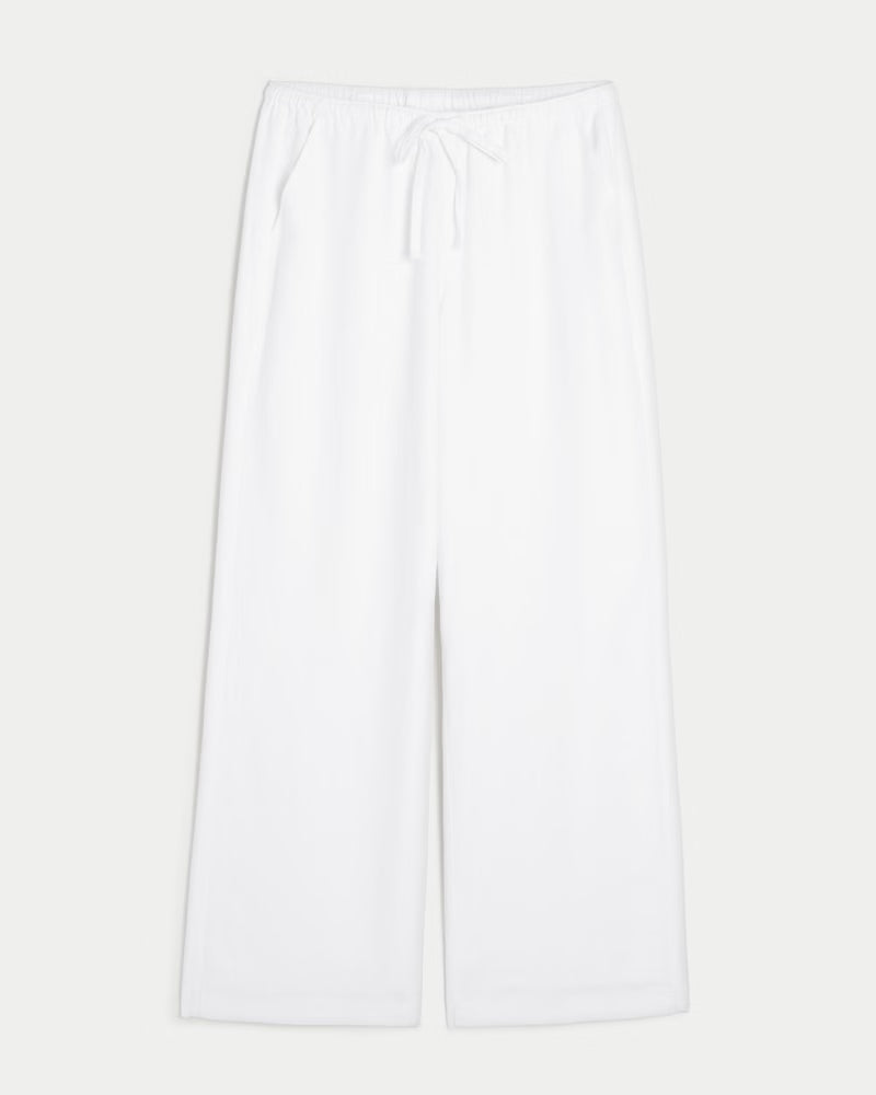 Hollister Women’s Linen-Blend Pull-On Baggy Pants