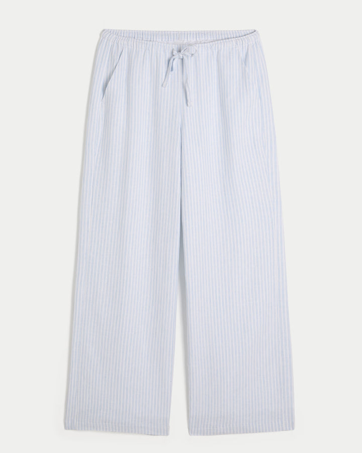 Hollister Women’s Linen-Blend Pull-On Baggy Pants