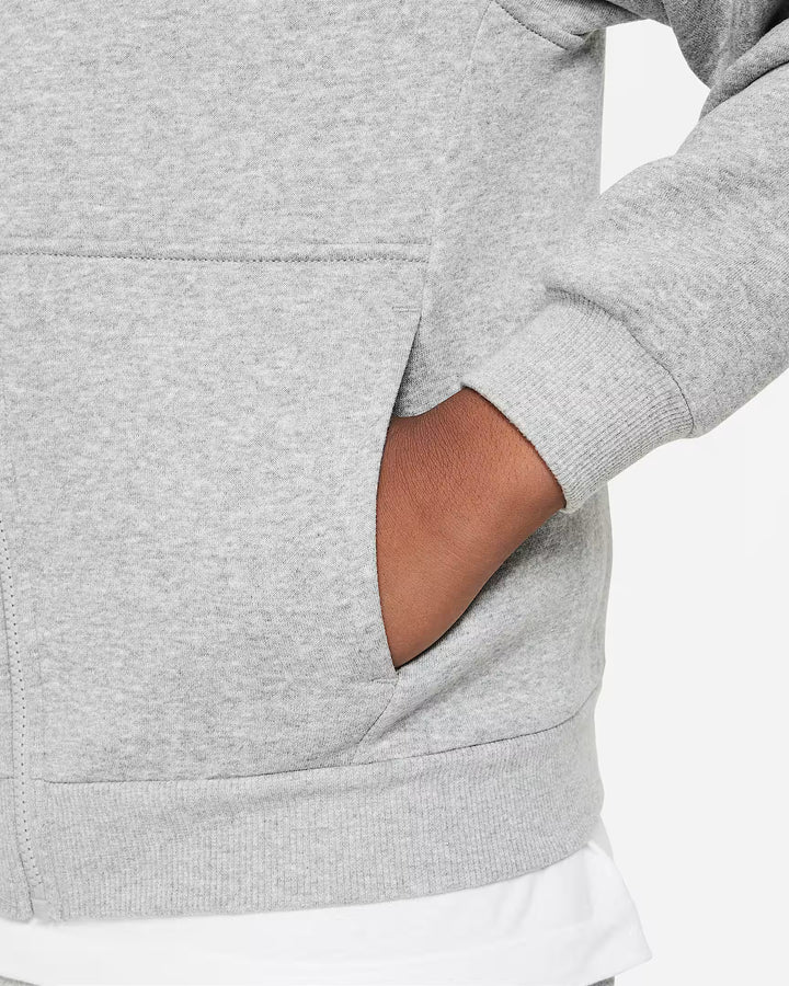 Nike Sportswear Club Fleece Big Kids' Full-Zip Hoodie (Extended Size)