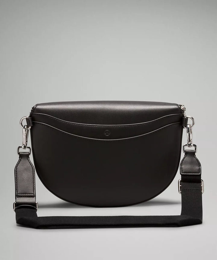 Lululemon Women Leather Alternative Saddle Crossbody Bag 2L