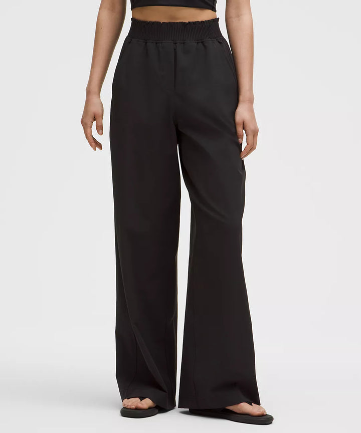 lululemon Women's Stretch Woven Ruffle-Waist Wide-Leg Pant
