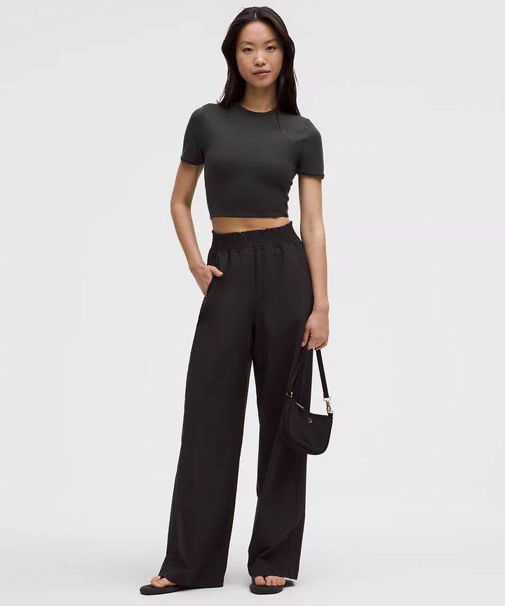 lululemon Women's Stretch Woven Ruffle-Waist Wide-Leg Pant