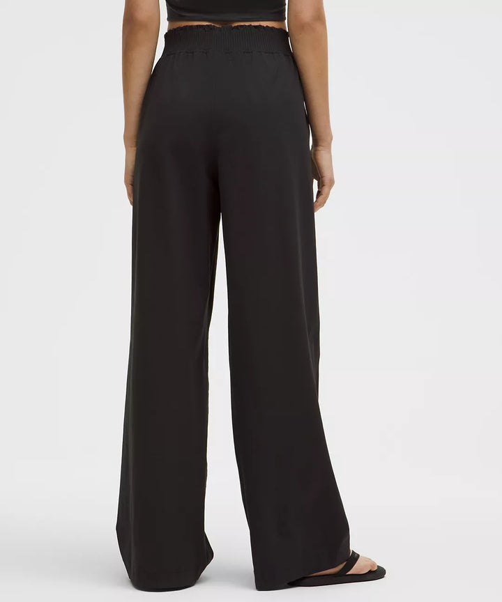 lululemon Women's Stretch Woven Ruffle-Waist Wide-Leg Pant