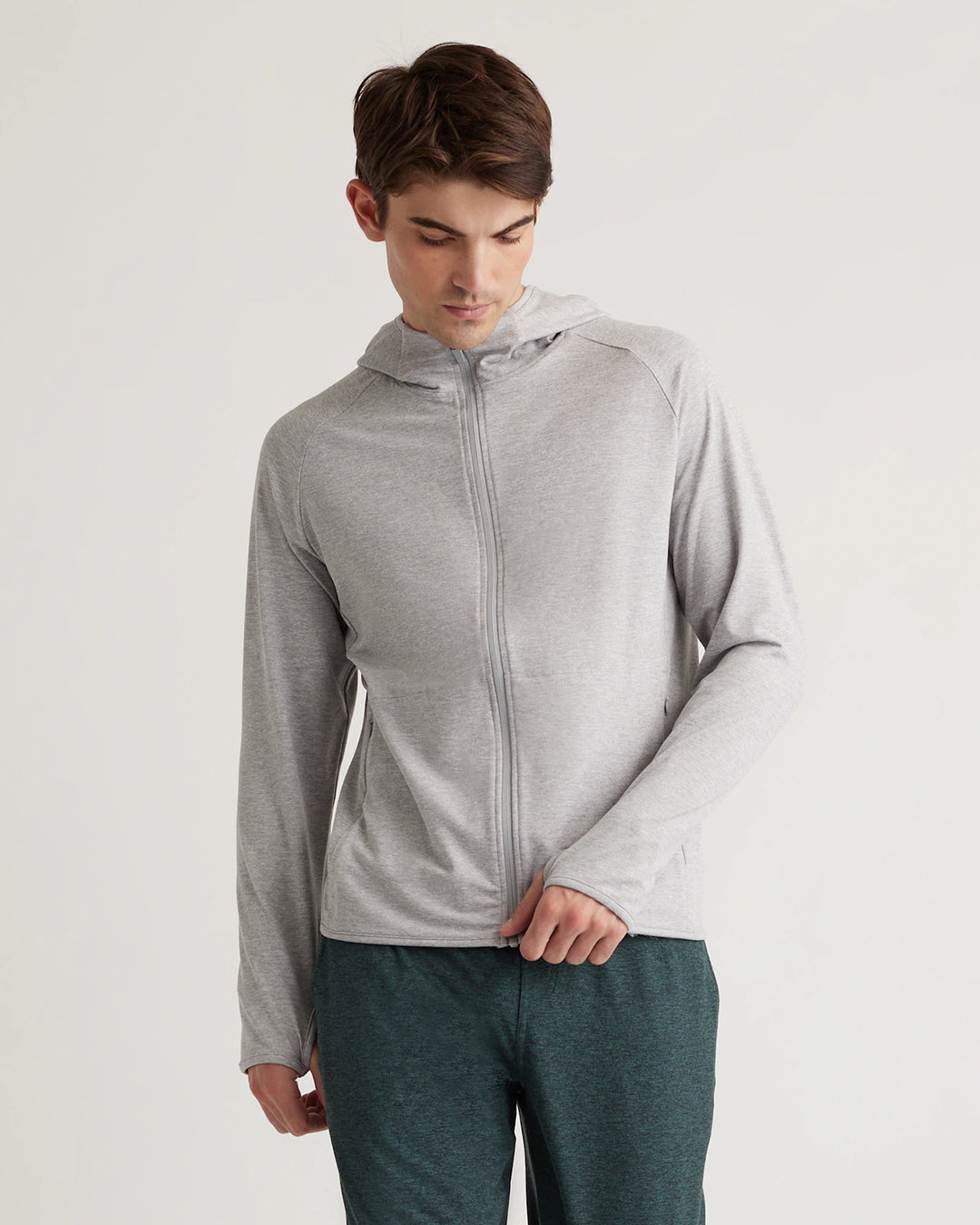Quince Men Flowknit Performance Zip Hoodie