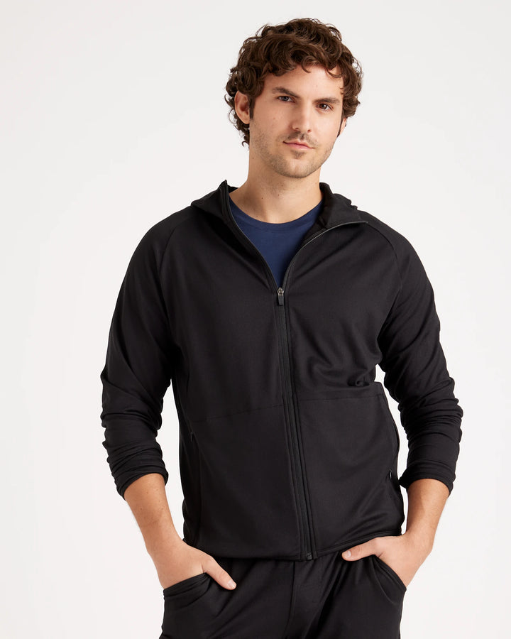 Quince Men Flowknit Performance Zip Hoodie