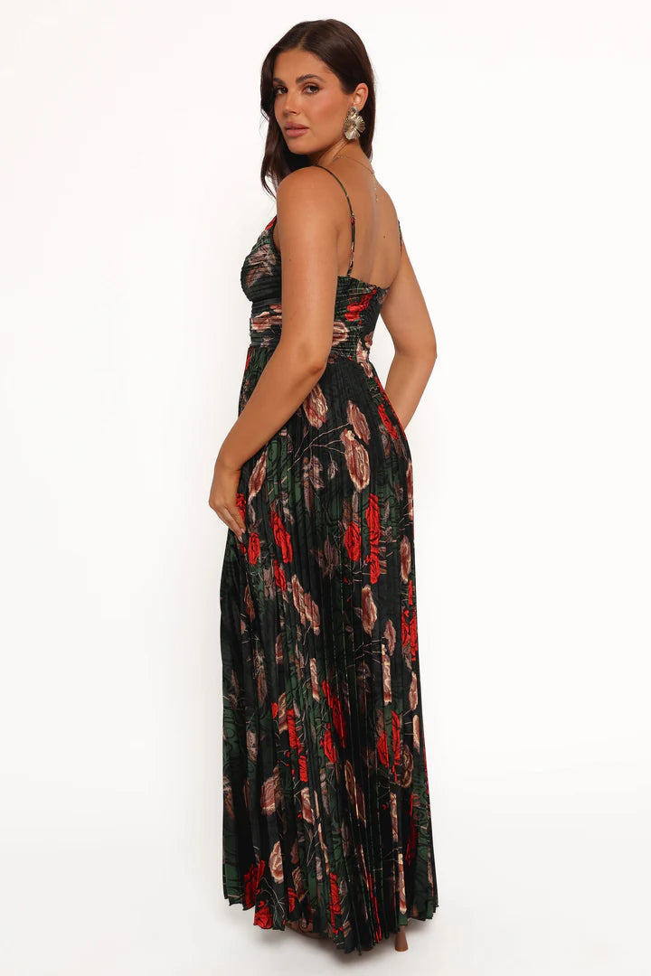 Petal & Pup Women's Naira Pleated Maxi Dress