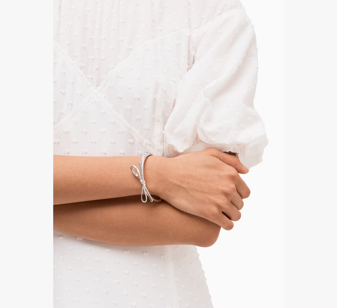 Women Kate Spade Skinny Mini Bow Bangle
