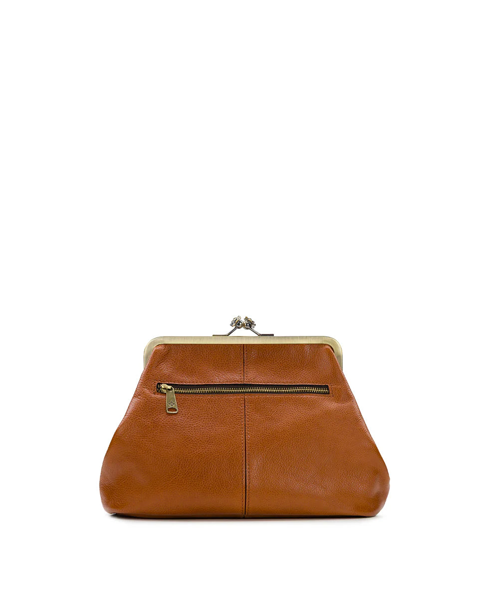 Patricia Nash Women’s Sofia Kisslock Leather Frame Bag