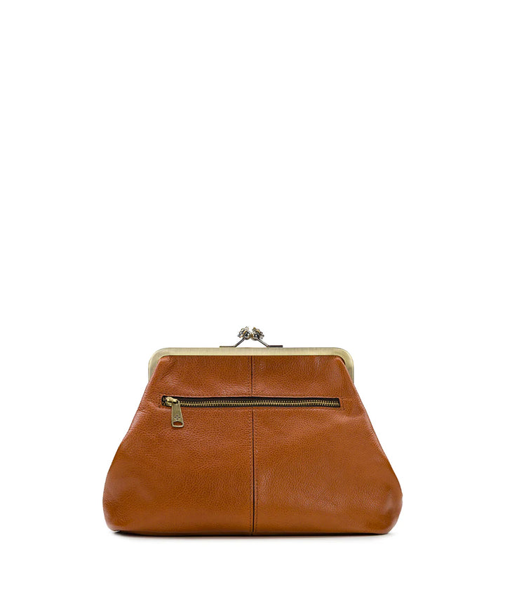 Patricia Nash Women’s Sofia Kisslock Leather Frame Bag