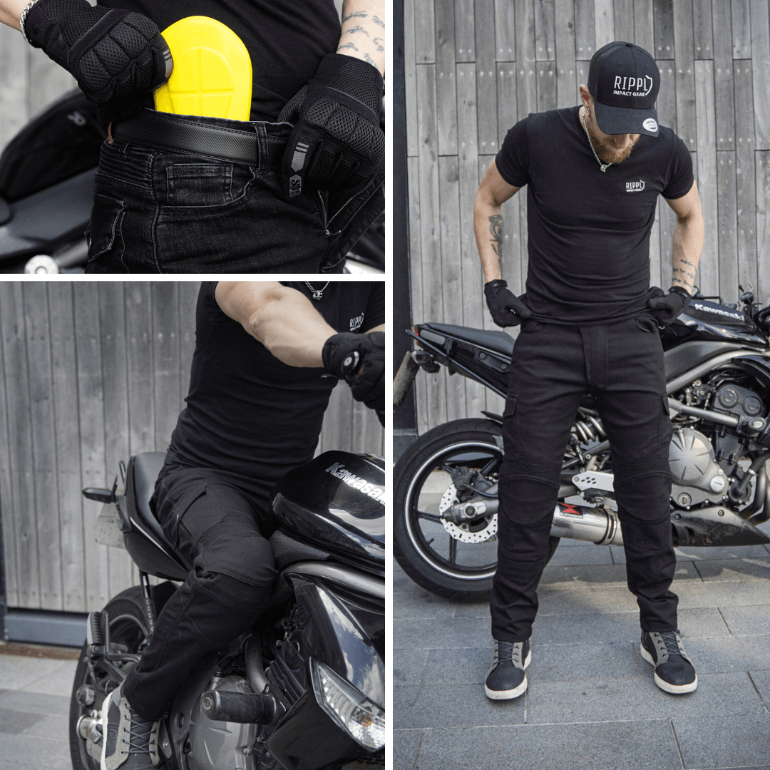 Rippl Men Motorcycle Pants Men Fully CE/AA Rated