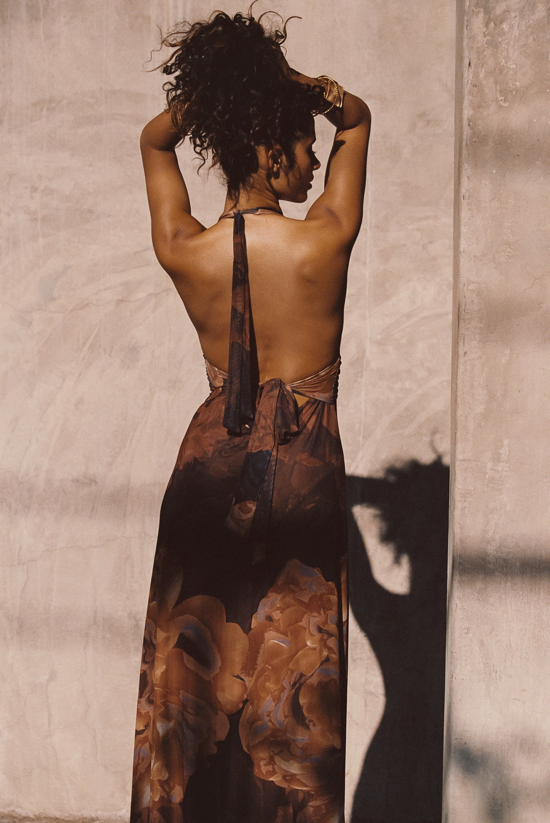 12th Tribe Women's  Rosalia Mesh Maxi Dress