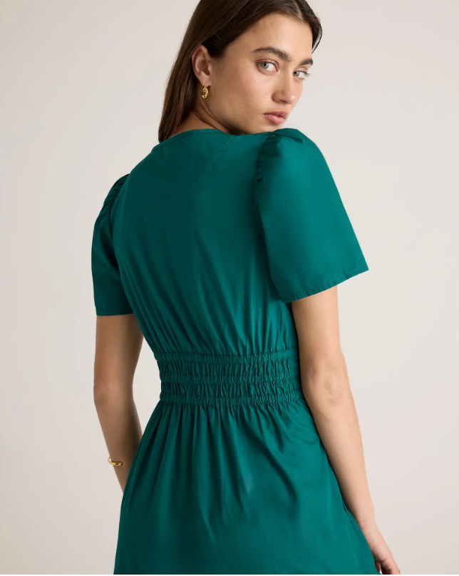 Quince Women's Poplin Tiered Maxi Dress