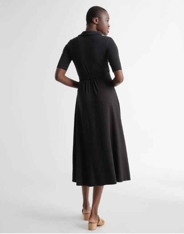 Quince Women's Tencel Jersey Midi Wrap Dress