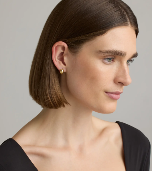 Women's Quince Dome Hoop Earrings