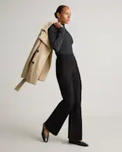 Women's Quince Ultra-Stretch Ponte Flare Leg Pants