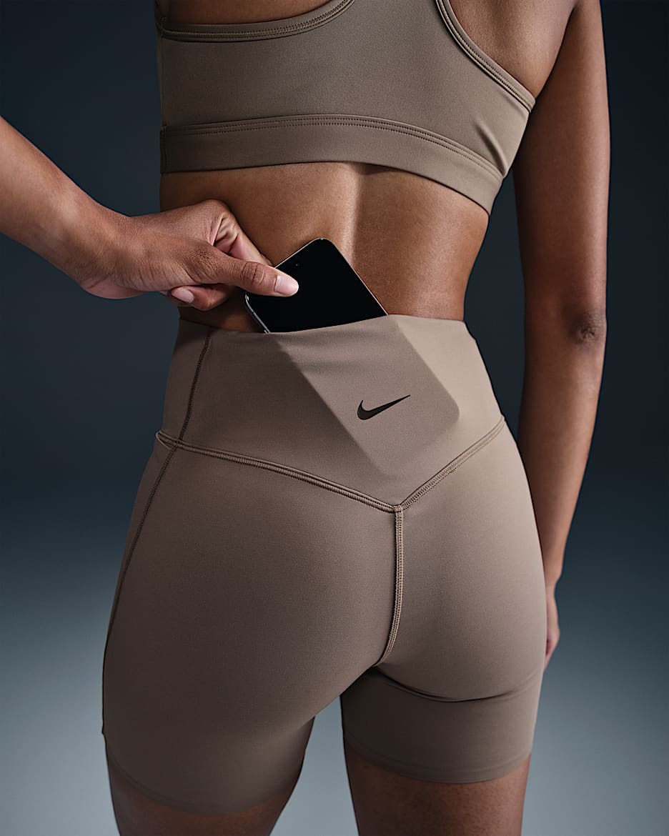 Nike Universa Women's High-Waisted 5" Biker Shorts with No Front Seam