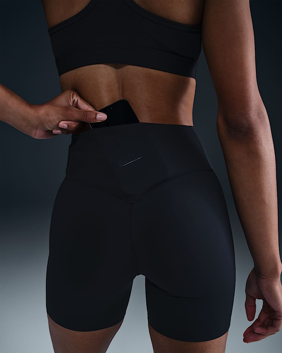 Nike Universa Women's High-Waisted 5" Biker Shorts with No Front Seam