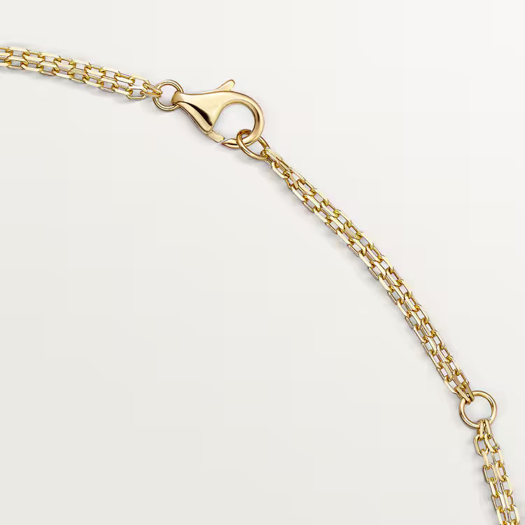 Cartier Love Circle Necklace B7219500 Yellow Gold Diamond
